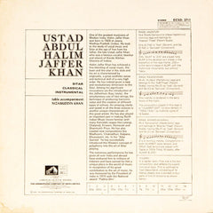 Abdul Halim Jaffer Khan - Sitar Solo (Vinyl) Image