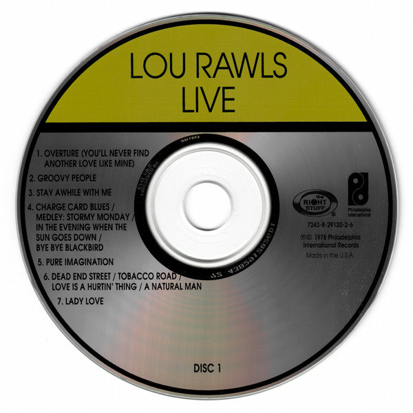 Lou Rawls - Live (CD) (2 CD) Image