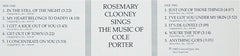 Rosemary Clooney - Rosemary Clooney Sings The Music Of Cole Porter (Vinyl) Image