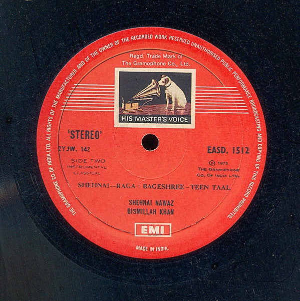 Bismillah Khan - Raga: Bhupal-Todi Jhap Taal â— Bageshree Teen Taal (Vinyl) Image