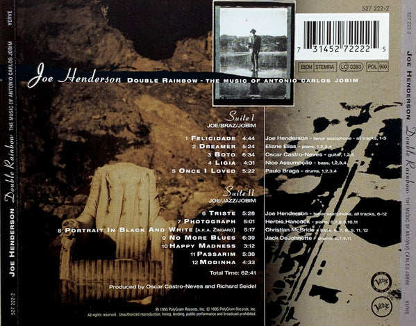 Joe Henderson - Double Rainbow - The Music Of Carlos Jobim (CD) Image
