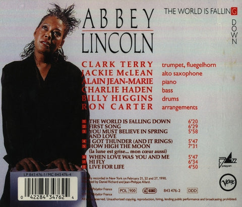 Abbey Lincoln - The World Is Falling Down (CD) Image