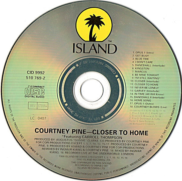 Courtney Pine - Closer To Home (CD) Image