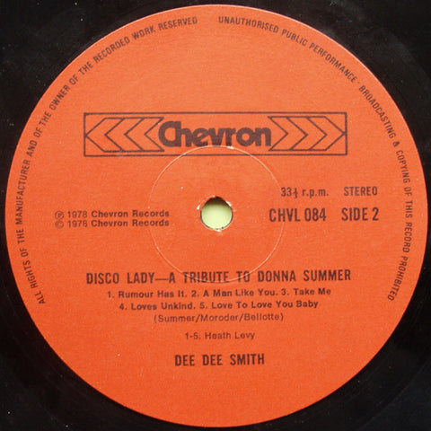Dee Dee Smith - Disco Lady - A Tribute To Donna Summer  (Vinyl)