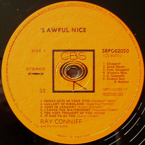 Ray Conniff & His Orchestra - 'S Awful Nice (Vinyl)