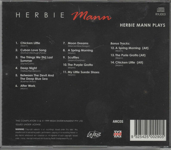 Herbie Mann - Herbie Mann Plays (CD)