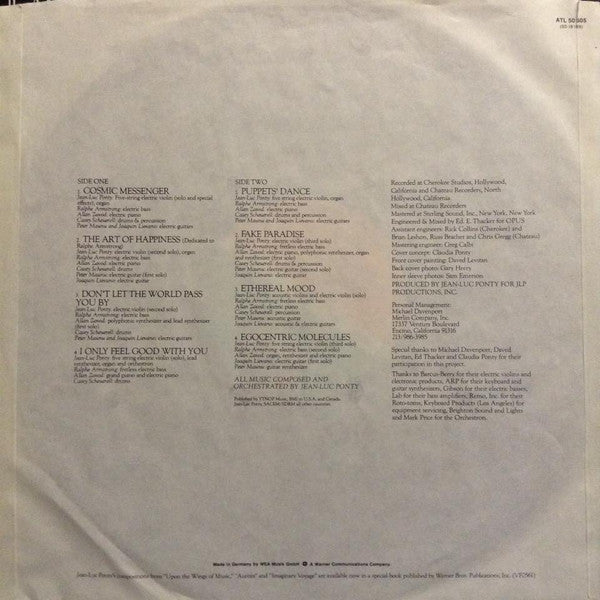 Jean-Luc Ponty - Cosmic Messenger (Vinyl) Image