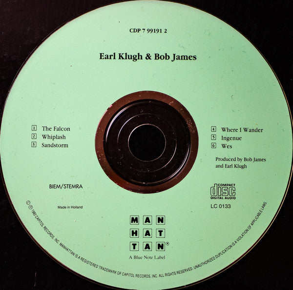 Earl Klugh And Bob James - Two Of A Kind (CD) Image