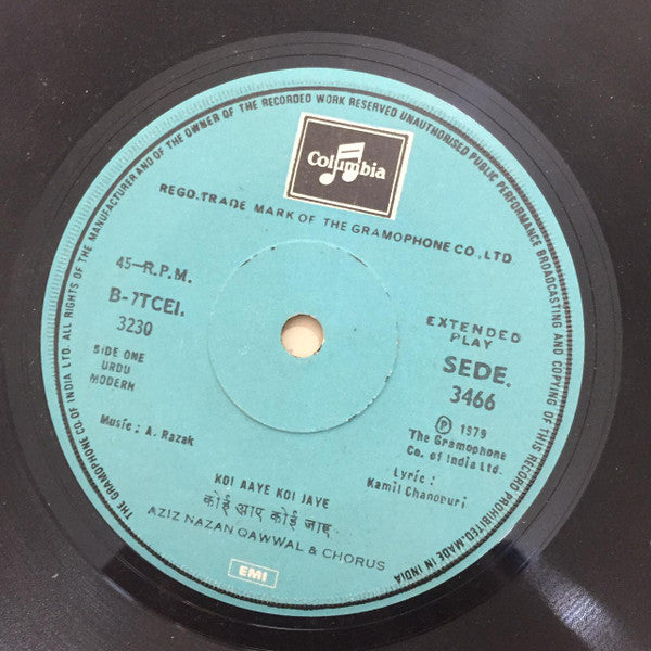Aziz Nazan - Nasihat Aur Ashiqana Qawwali (45-RPM)