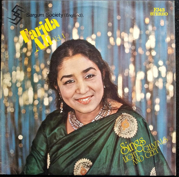 Farida Ali - Sings Light Ghazals And Geet - Vol. 1 (Vinyl)