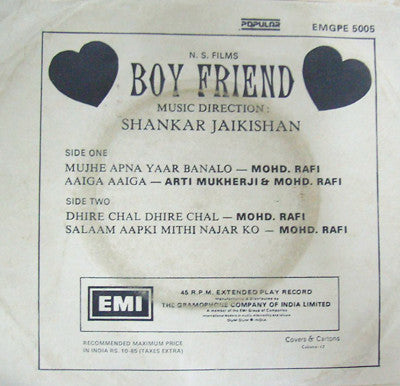 Shankar-Jaikishan - Boy Friend (45-RPM)