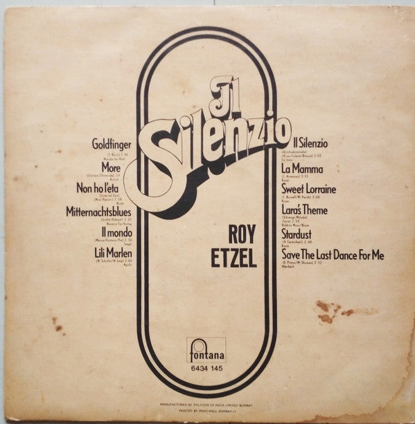 Roy Etzel - Il Silenzio Und Andere Trompeten Hits (Vinyl)