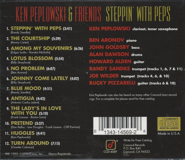 Ken Peplowski - Steppin' With Peps (CD) Image