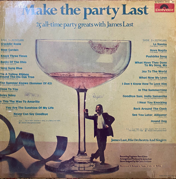 James Last - Make The Party Last - 25 All Time Great Hits (Vinyl)