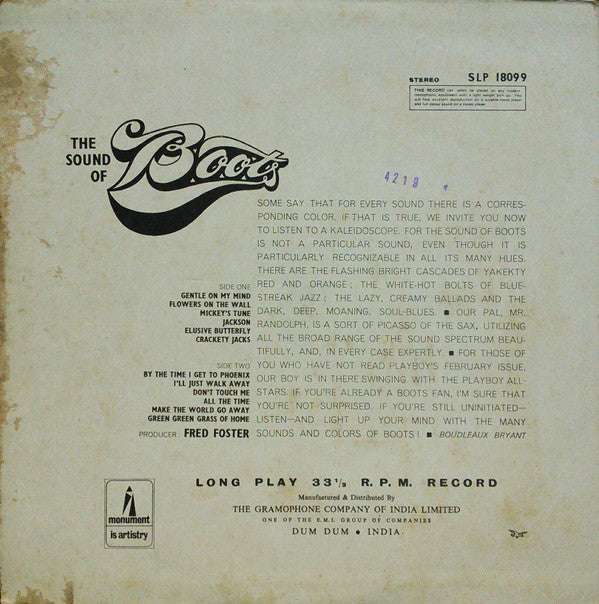 Boots Randolph - The Sound Of Boots (Vinyl) Image