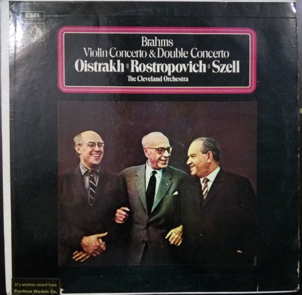 Johannes Brahms : David Oistrach and Mstislav Rostropovich with Cleveland Orchestra, The conducted by George Szell - Violin Concerto & Double Concerto Vol.2 (Vinyl) Image