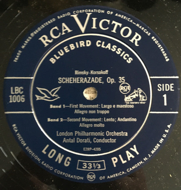 Nikolai Rimsky-Korsakov / London Philharmonic Orchestra, The, Antal Dorati - Scheherazade (Vinyl) Image