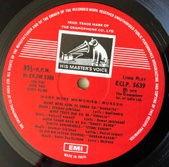 Mukesh - Many More Memoriesâ€¦ (Songs From Hindi Films) (Vinyl) Image