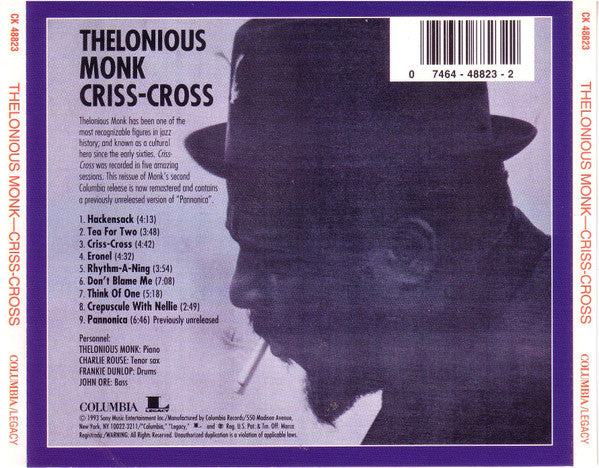 Thelonious Monk - Criss-Cross (CD) Image