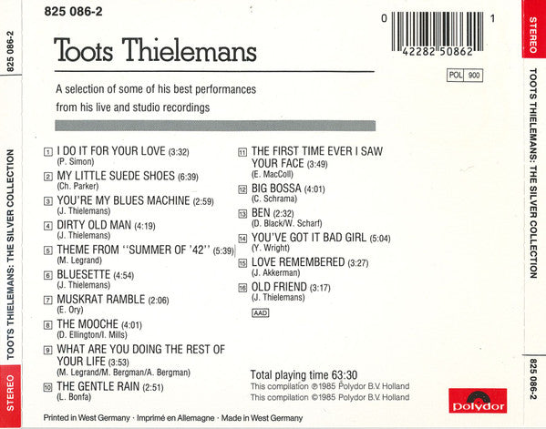 Toots Thielemans - The Silver Collection (CD) Image