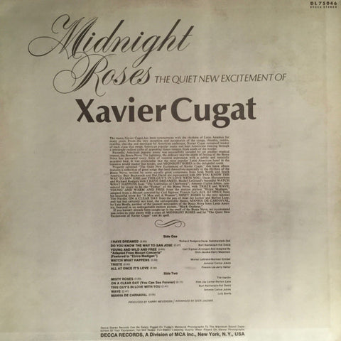 Xavier Cugat And His Orchestra - Midnight Roses (Vinyl) Image