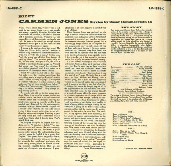 Georges Bizet - Carmen Jones (Vinyl) Image