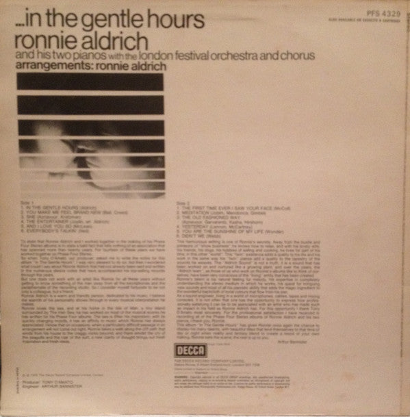 Ronnie Aldrich And His Two Pianos With London Festival Orchestra, The And London Festival Chorus, The - ...In The Gentle Hours (Vinyl)
