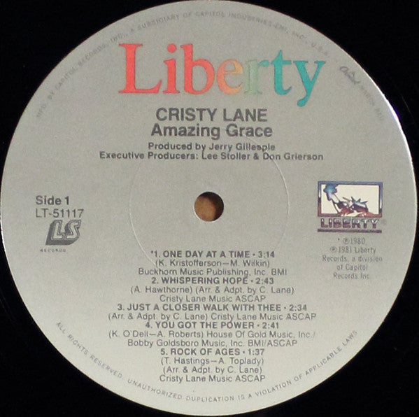Cristy Lane - Amazing Grace (Vinyl) Image
