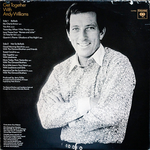 Andy Williams - Get Together With Andy Williams (Vinyl) Image