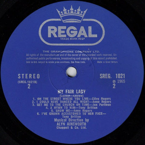 Tony Britton, Anne Rogers, Jon Pertwee With Clive Rogers - My Fair Lady (Vinyl)