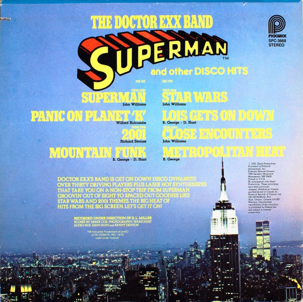 Doctor Exx Band, The - Superman And Other Disco Hits (Vinyl) Image