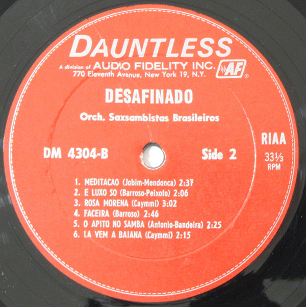 Os Saxsambistas Brasileiros - Desafinado (Vinyl)