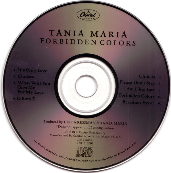 Tania Maria - Forbidden Colors (CD) Image