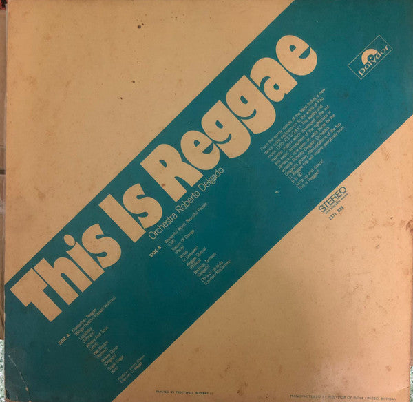 Roberto Delgado & His Orchestra - This Is Reggae (Vinyl) Image