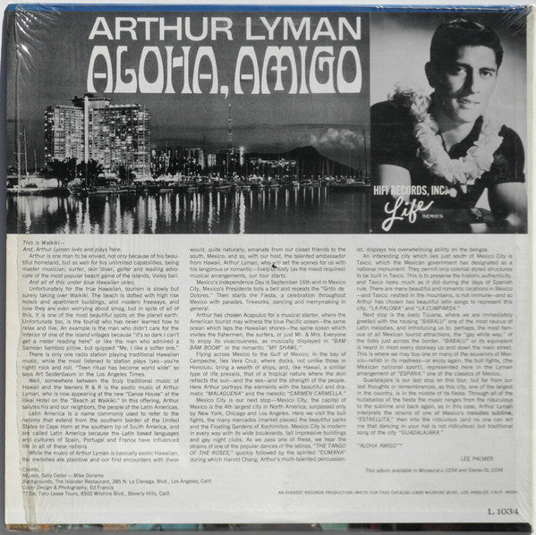 Arthur Lyman - Aloha, Amigo (Vinyl) Image