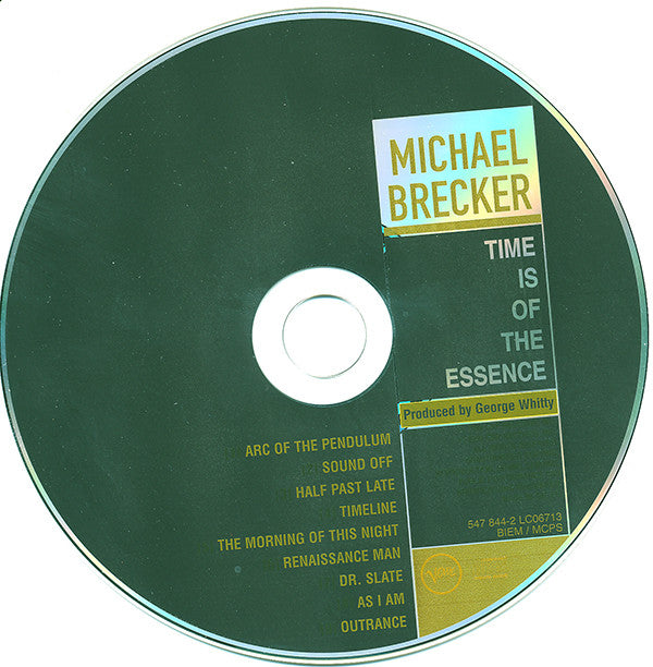 Michael Brecker - Time Is Of The Essence (CD) Image