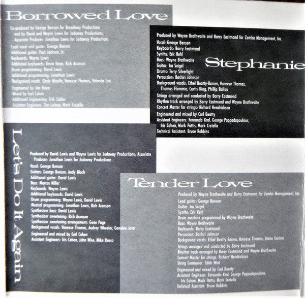 George Benson - Twice The Love (CD) Image