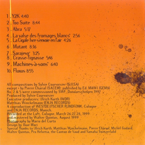 Sylvie Courvoisier / Ocre (2) - Y2K (CD) Image