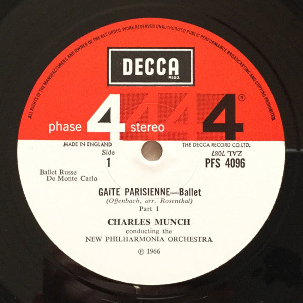 Jacques Offenbach, Charles Munch, New Philharmonia Orchestra - GaitÃ© Parisienne (Vinyl) Image