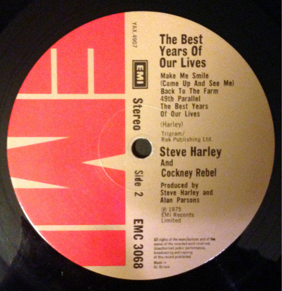 Steve Harley & Cockney Rebel - The Best Years Of Our Lives (Vinyl) Image