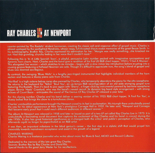 Ray Charles - Ray Charles At Newport (CD)