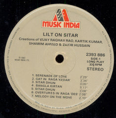 Vijay Raghav Rao, Kartick Kumar, Shamim Ahmed & Zakir Hussain - Lilt On Sitar (Vinyl) Image