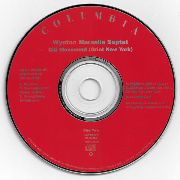 Wynton Marsalis Septet: Citi Movement (Griot New York): 2 CD Wynton Marsalis Septet: Citi Movement (Griot New York): 2 CD