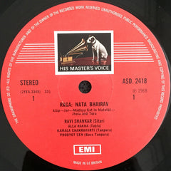 Ravi Shankar - Raga Nata Bhairav · Raga Mishra Piloo (Vinyl)