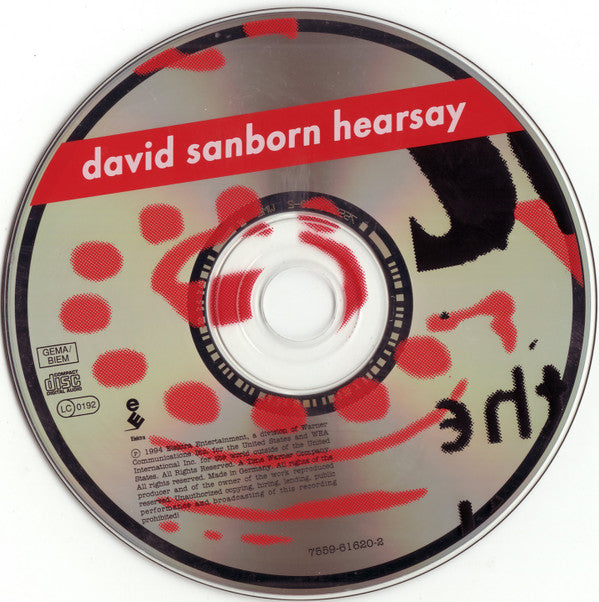 David Sanborn - Hearsay (CD) Image