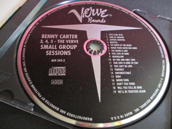 Benny Carter - 3, 4, 5 - The Verve Small Group Sessions (CD) Image