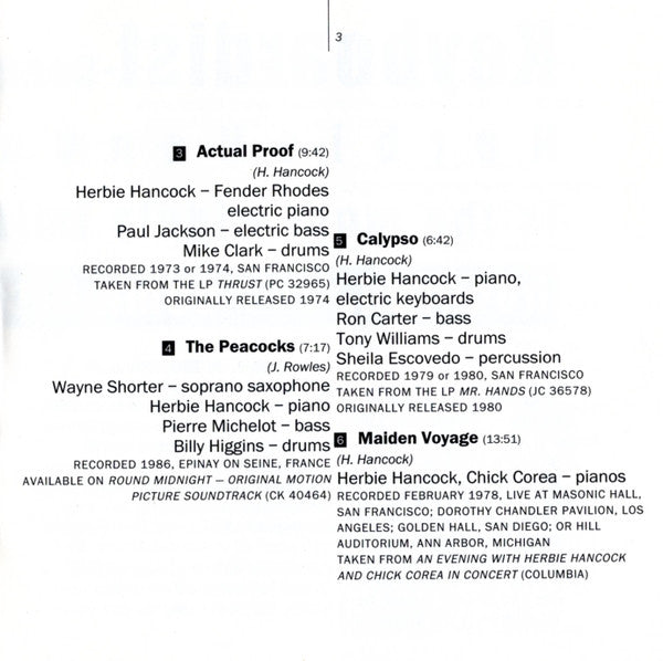 Herbie Hancock - Herbie Hancock (CD) Image