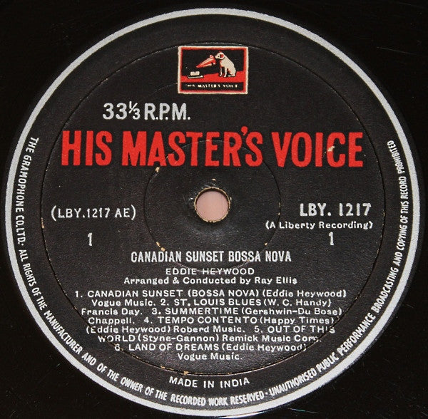Eddie Heywood - Canadian Sunset Bossa Nova (Vinyl)