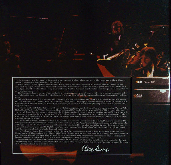 Dionne Warwick - Hot ! Live And Otherwise (Vinyl) (2 LP) Image