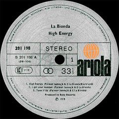 La Bionda - High Energy (Vinyl) Image